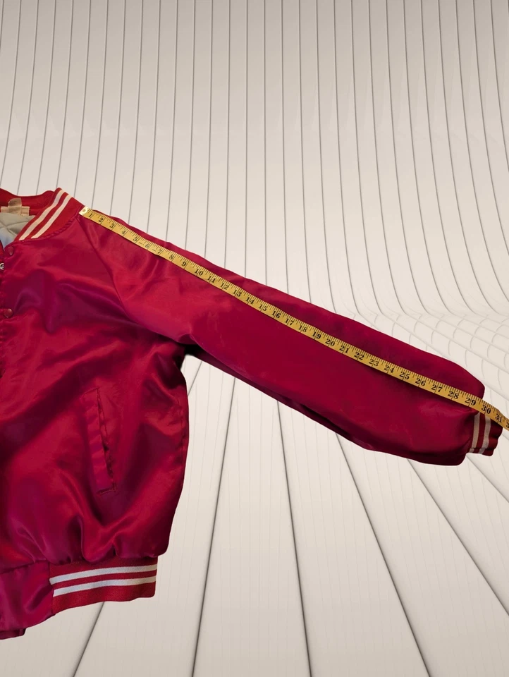 Chaqueta Universitaria Retro Corvette Club of Michigan Roja Talla Grande Foto 4 de 4