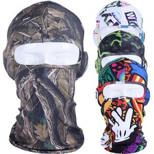 Camo Balaclava Face Mask UV Protection Ski Sun Hood Tactical Masks for Men Women