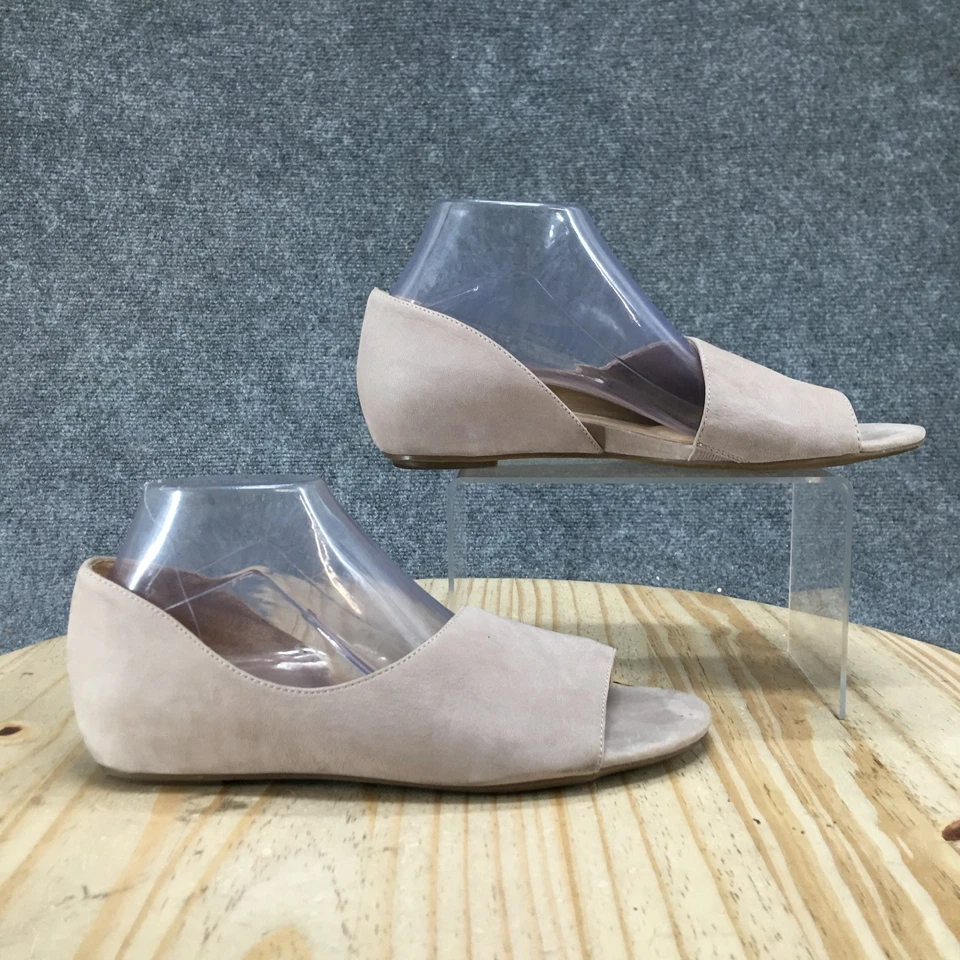 Sandalias Naturalizer N5 Contour para mujer 9,5 M beige Lucie D’Orsay planas de cuero Foto 2 de 4