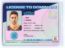 Pau Gasol 2025-26 Contenders EuroLeague #19 License to Dominate Case Hit