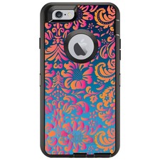 OtterBox Defender for iPhone / Samsung Galaxy - Pink Orange Blue Flower Floral