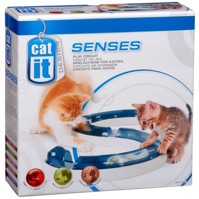 Catit Senses Play Circuit Original Interactive Toy for Cats with Swirling Ball