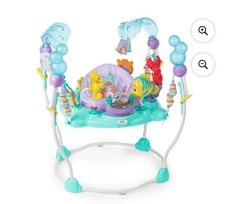 Bright Starts Disney Baby The Little Mermaid Activity Jumper, Ariel, Blue