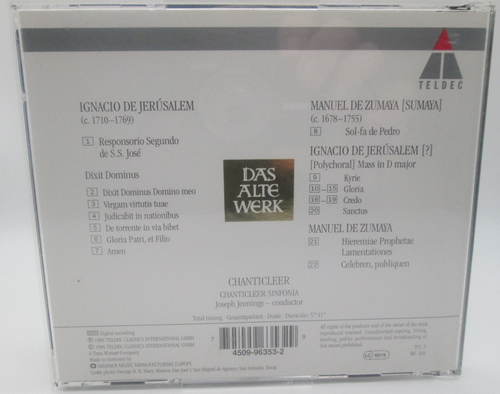 Mexican Baroque (Chanticleer) Teldec CD 4509-96353-2 - Picture 2 of 4