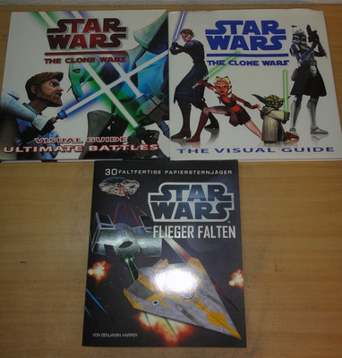 3 Bücher Star Wars the Visual Guide Faltanleitungen