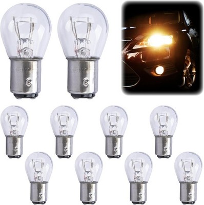 10 PCS 1157 Bulb, P21 5W S25 BAY15D Brake Light Bulb, Double Tail High and Low F