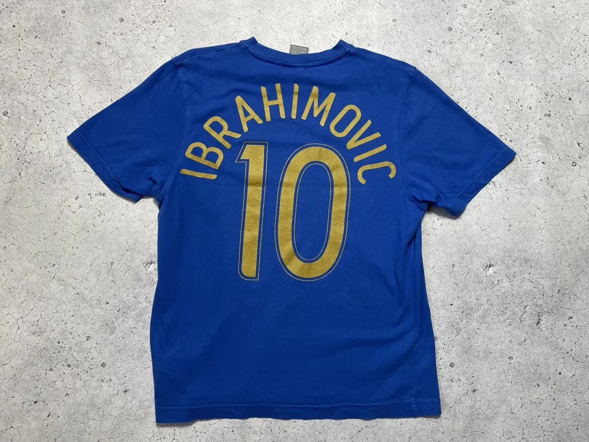 Vintage t-shirt Sweden Ibrahimovic 10 number Soccer Jersey | eBay