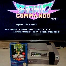 BIONIC COMMANDO NINTENDO NES VERSIONE PAL A MATTEL ITALIANO CIB DA COLLEZIONE