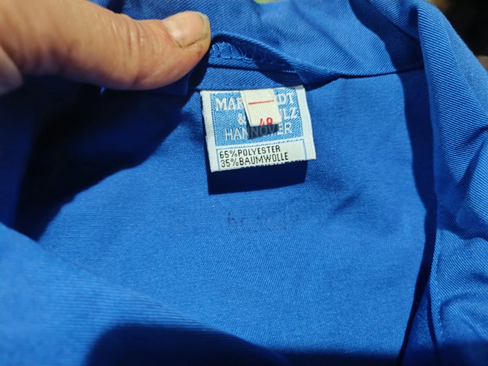 Vintage Deadstock European Workwear Jacket – Blue Chore Coat Utility Uniform image 5