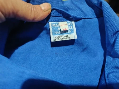 Vintage Deadstock European Workwear Jacket – Blue Chore Coat Utility Uniform image 5