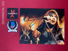 Bruce Dickinson Iron Maiden autographed signed 8x10 photo Beckett COA