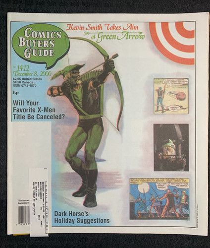 2000 COMICS BUYERS GUIDE Newspaper #1412 FN+ 6.5 Kevin Smith on Green Arrow