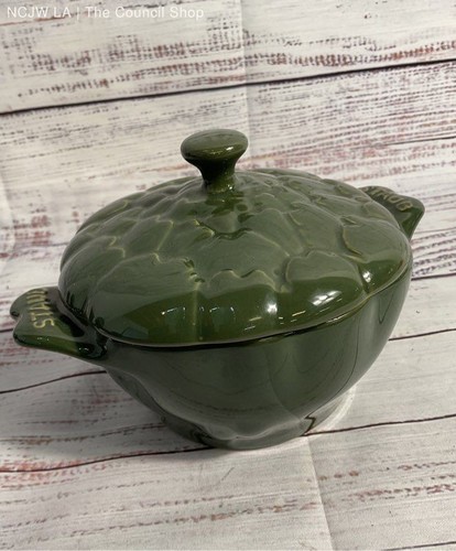 Staub Ceramic Green Petite Artichoke Cocotte Basil - Picture 3 of 7