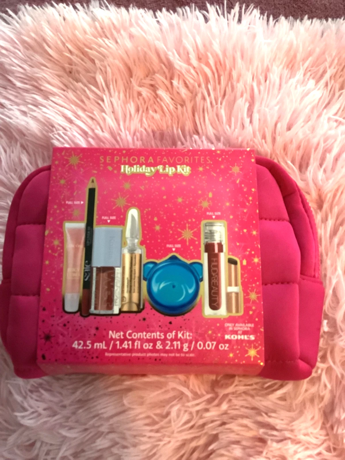 New Sephora Favorites Holiday 2025 Lip Kit Value Set 10 Pc Bag Set