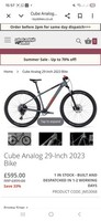 Cube Analog 29 L – Used  (50 km Total) – RockShox / SRAM – Mint Condition