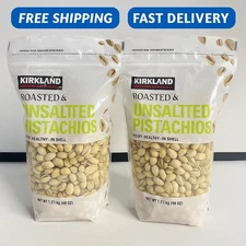 2Pack Kirkland Signature In-Shell Pistachios, Roasted and Unsalted, 3 Pounds