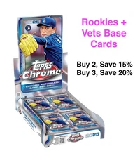 🔥 2025 Topps Chrome-RCs + Vets Base Cards, YOU PICK,  Read Description