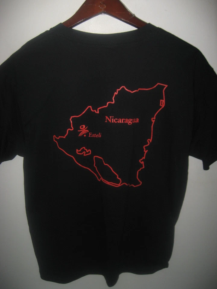 Camiseta negra grande Operation Rainbow Medical Missions 2006 Esteli Nicaragua mapa Foto 3 de 4