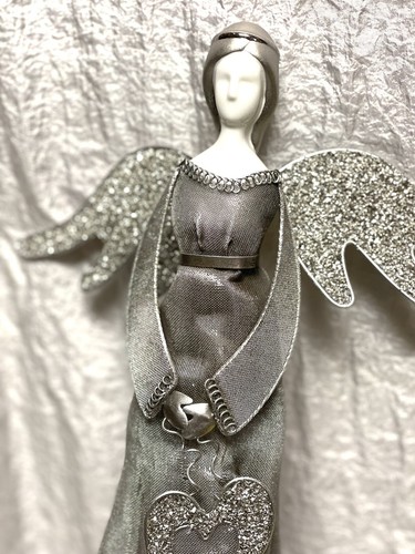 Stardust Angel Decor 17” Metal Mesh Porcelain By Regal Art & Gift - Picture 8 of 8