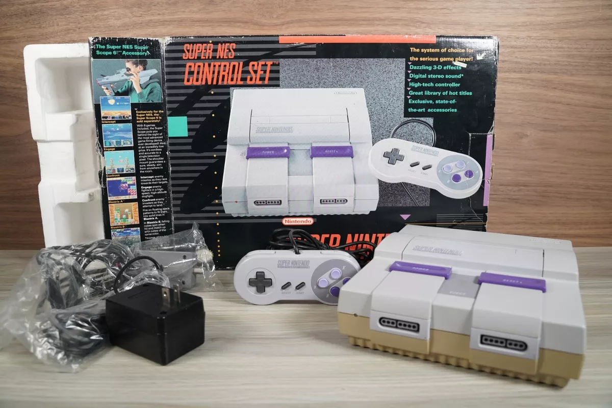 Super nintendo hotsell entertainment system ebay