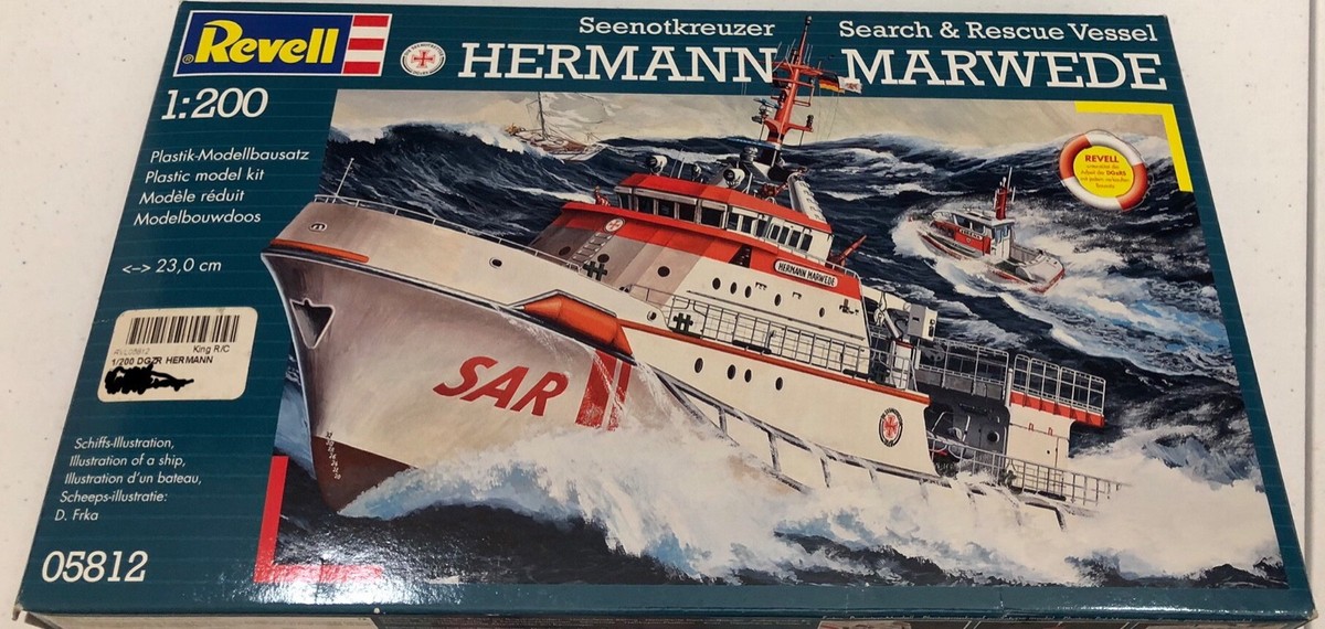 Revell Hermann Marwede Seenotkreuzer Search & Rescue Vessel Revell Hermann Marwede Seenotkreuzer Search & Rescue Vessel