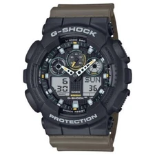 CASIO G-SHOCK GA-100TU-1A3 Two tone utility colors Men Watch Olive Green NEW