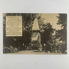Postcard Massachusetts Lexington MA Patriot Monument  1956 Posted Linen