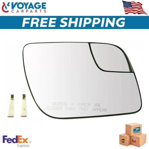 Mirror Glass 5.25 Inch w/ Convex Spotter For 2011-2017 Ford Explorer Right Side