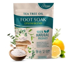 Fivona Tea Tree Foot Soak Blend 14.1 oz - Epsom Salt with Essential Oils