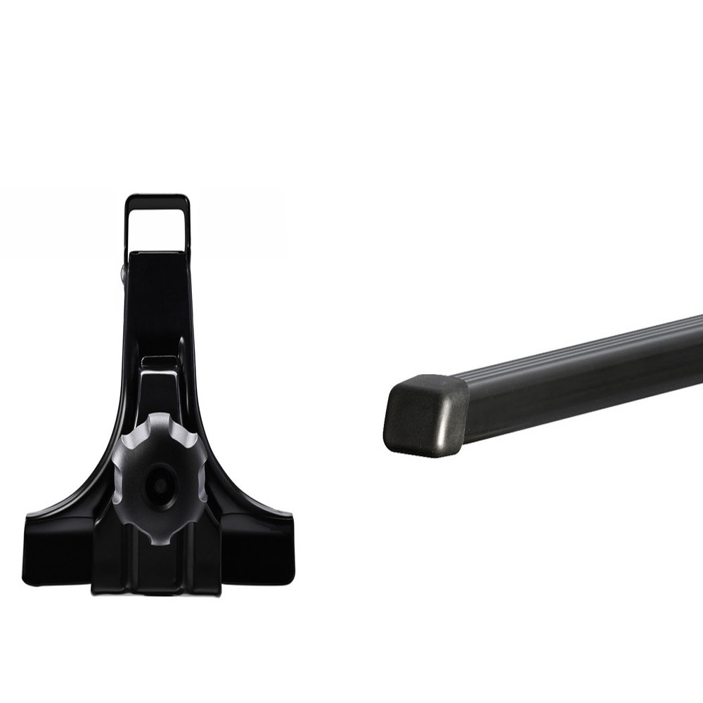 Thule 951 Gutter Foot Pack + Thule 767 Reinforced Roof Bars eBay