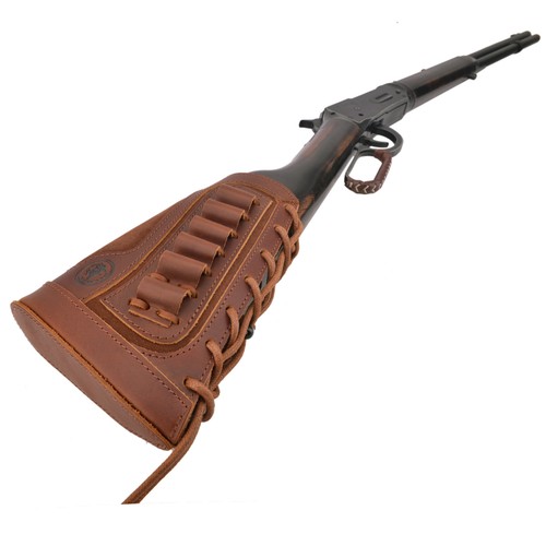 Tappetino pistola Buttstock con supporto guscio in pelle.357.308.30-30 12GA 16GA 20GA.22LR - Foto 27 di 88