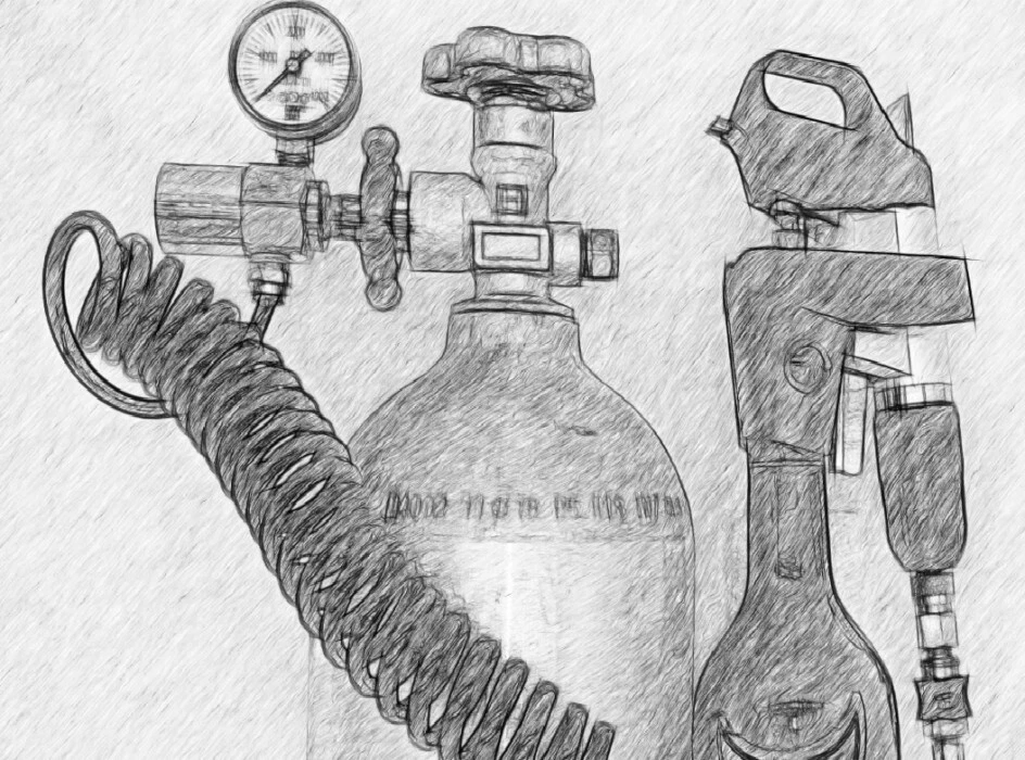 Argon Wine Adapter w/ 175 PSI Regulator, 5 FT Tubing and Slide Check Valve - Image 2 of 3