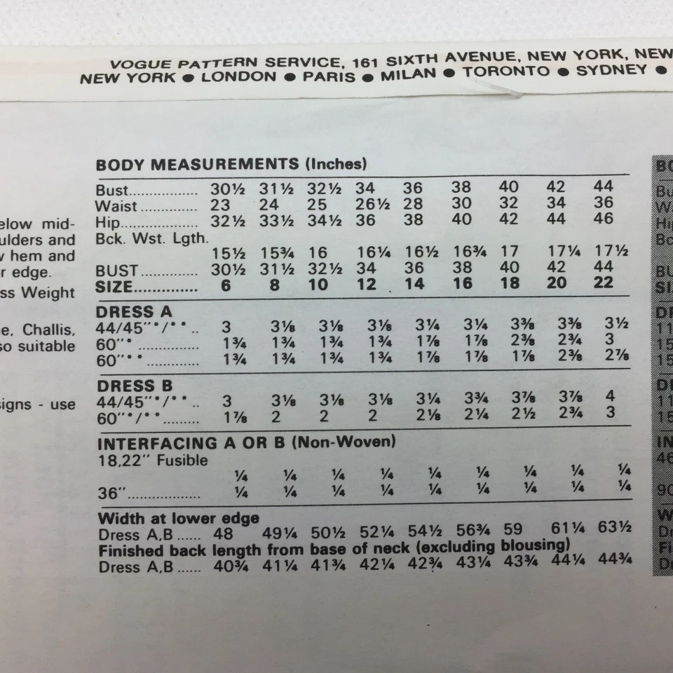 Vintage Vogue 8225 Very Easy Misses Dress Sewing Pattern Cowl Neck Size 6 8 10 - Image 2 of 4