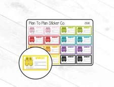 2508~~Workout Half Box Planner Stickers.