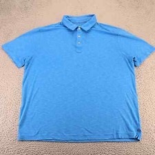 Tommy Bahama Shirt Mens XL Blue Golf Polo Outdoors Lightweight Casual Logo