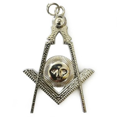 Masonic Senior Deacon Jewel - Blue Lodge Officer Collar Silver Metal Freemason
