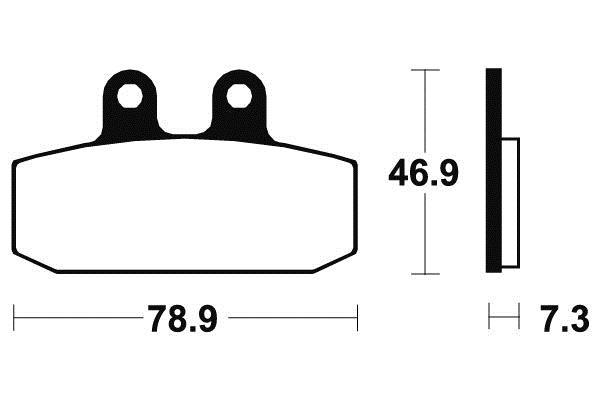 Plaquettes de frein avant Honda CLR 125 pour stopper la perte de mordant