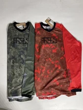IXS lot 2 Long Sleeve Pivot 8.1 Jersey Youth Boys Large Cycling Bike Jersey New