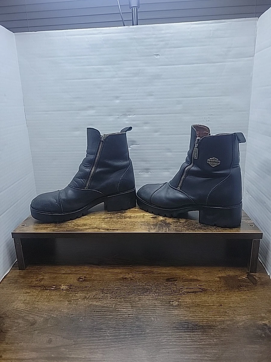 Harley davidson top boots womens black