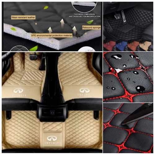 Fit for INFINITI Q50 Q50-Hybrid Q60 Q70 Car Floor Mats Custom Auto Carpets Rugs - Imagen 33 de 37