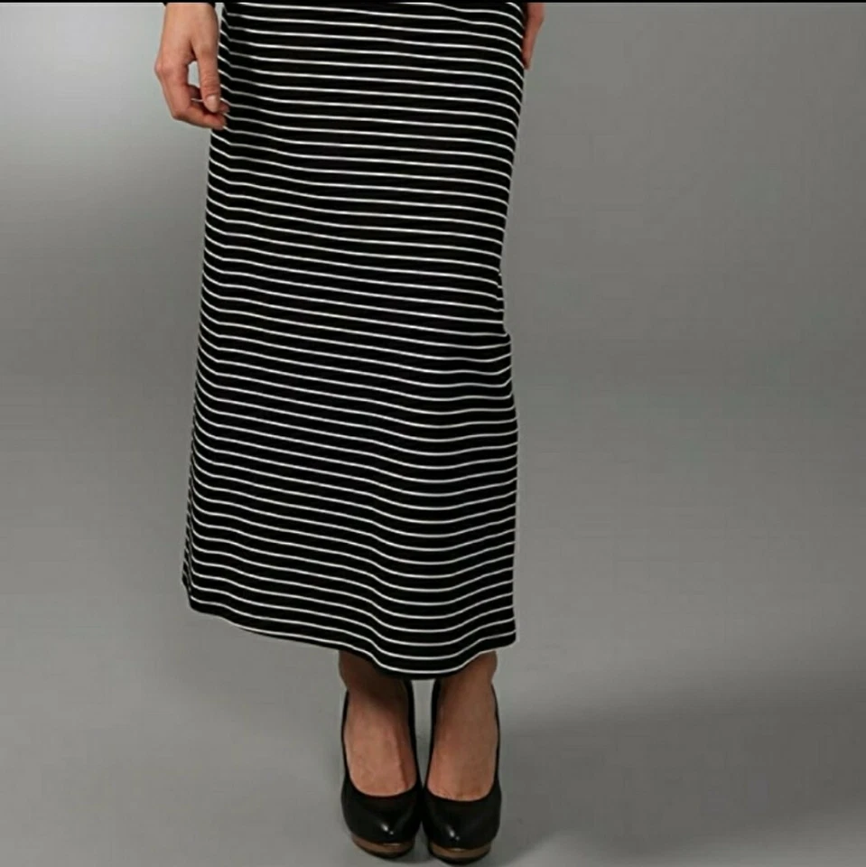 Vestido longo listrado Naomi - Imagem 3 de 4