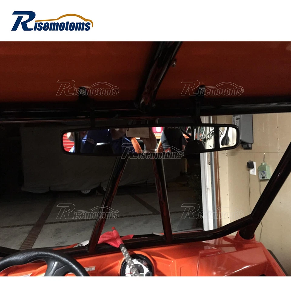 Espejo retrovisor ancho UTV de 1,75"" para barra antivuelco redonda Polaris General 4 1000 2016+ Foto 2 de 4