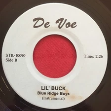 BLUE RIDGE BOYS ~ LIL BUCK / YESTERDAY  ~ RARE PRIVATE COUNTRY BOPPER 45 DE VOE 