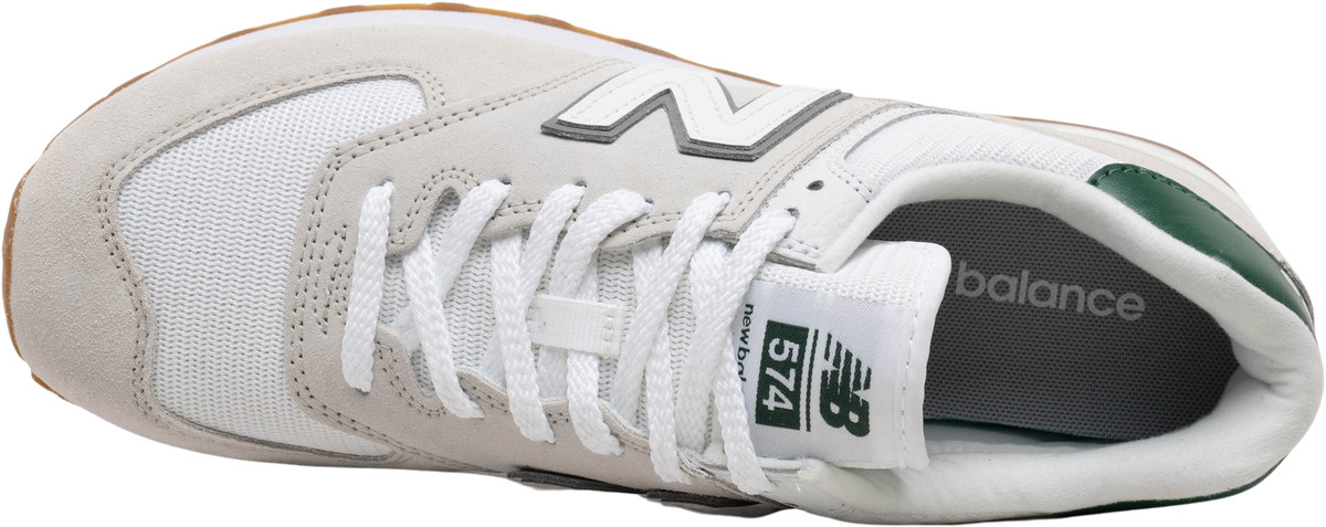 New Balance 574 White Green Gum for Sale - Authenticity Guaranteed