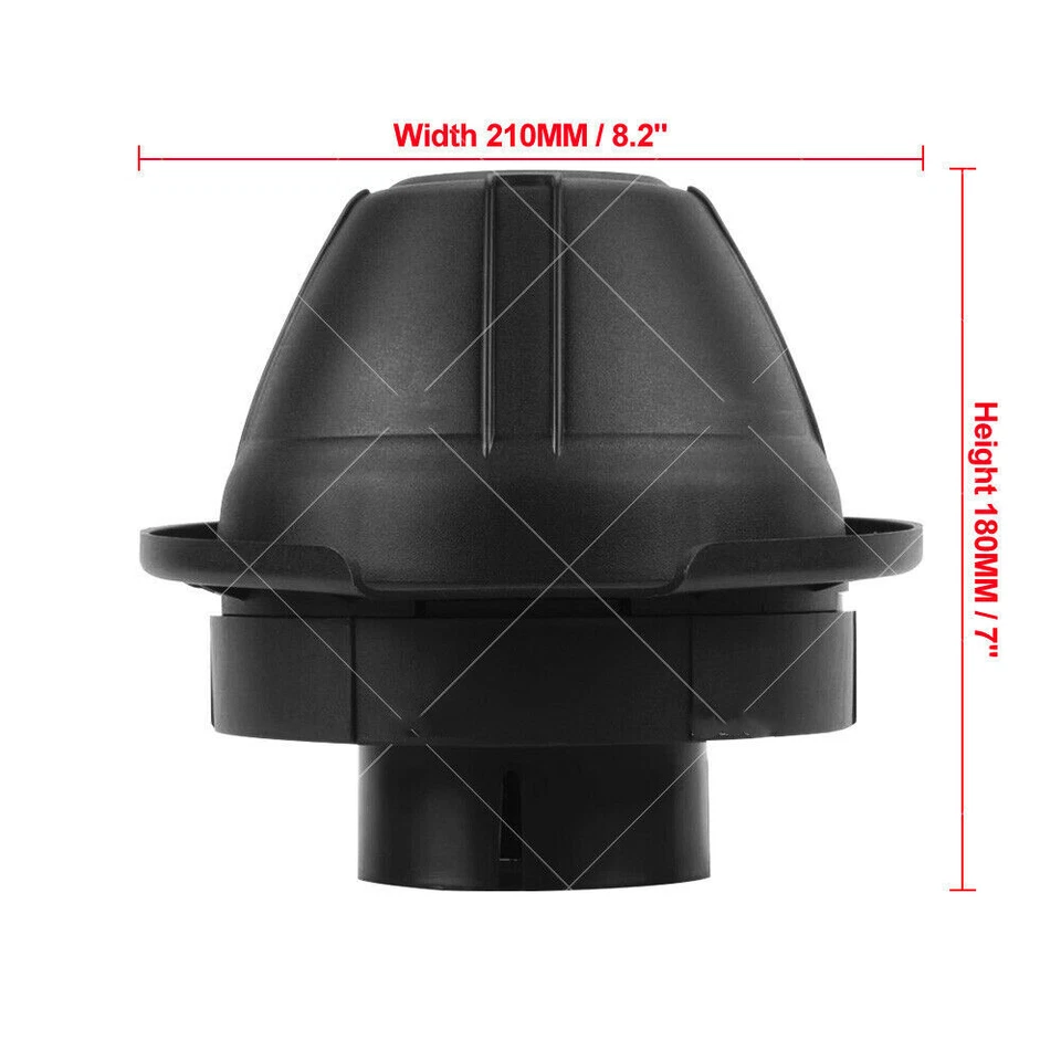 3.5" Inch 85mm Mushroom Air Snorkel Head Airflow Replacement Removable Kit 4x4 - image 4 of 4