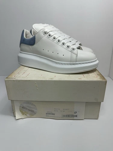 VERY NICE CONDITION Alexander McQueen White Dream Blue Woman Sneaker Size EU 38