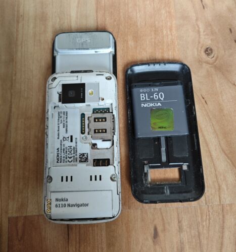 Nokia 6110 Navigator Modell RM-122 Slider in schwarz-silbergrau - Bild 4 von 4