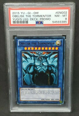 オベリスクの巨神兵 Obelisk the Tormentor PSA8 Yugioh PSA 8 NM-MT
