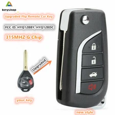 for Toyota Scion FR-S 2013 2014 2015 Upgraded Flip Remote Car Key Fob HYQ12BBY G