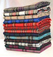 Tartan Plaid Check Craft Quilting Designer Curtain Upholstery Fabric